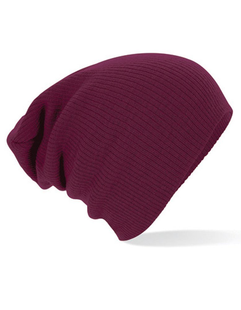 Goodman Design Beanie Winter Slouch Beanie Strickmütze Doppelt gestrickt Soft-Touch Burgundy