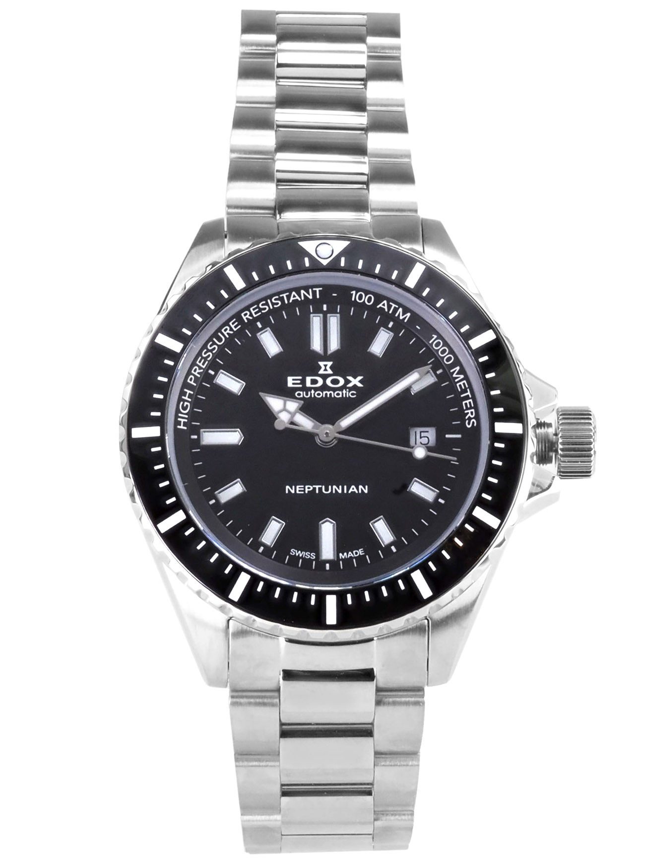 Edox Schweizer Uhr Automatik Herren Uhr 80120 3NM NIN Skydiver Neptunian Skydiver Neptunian, Waterresistant : 100 ATM