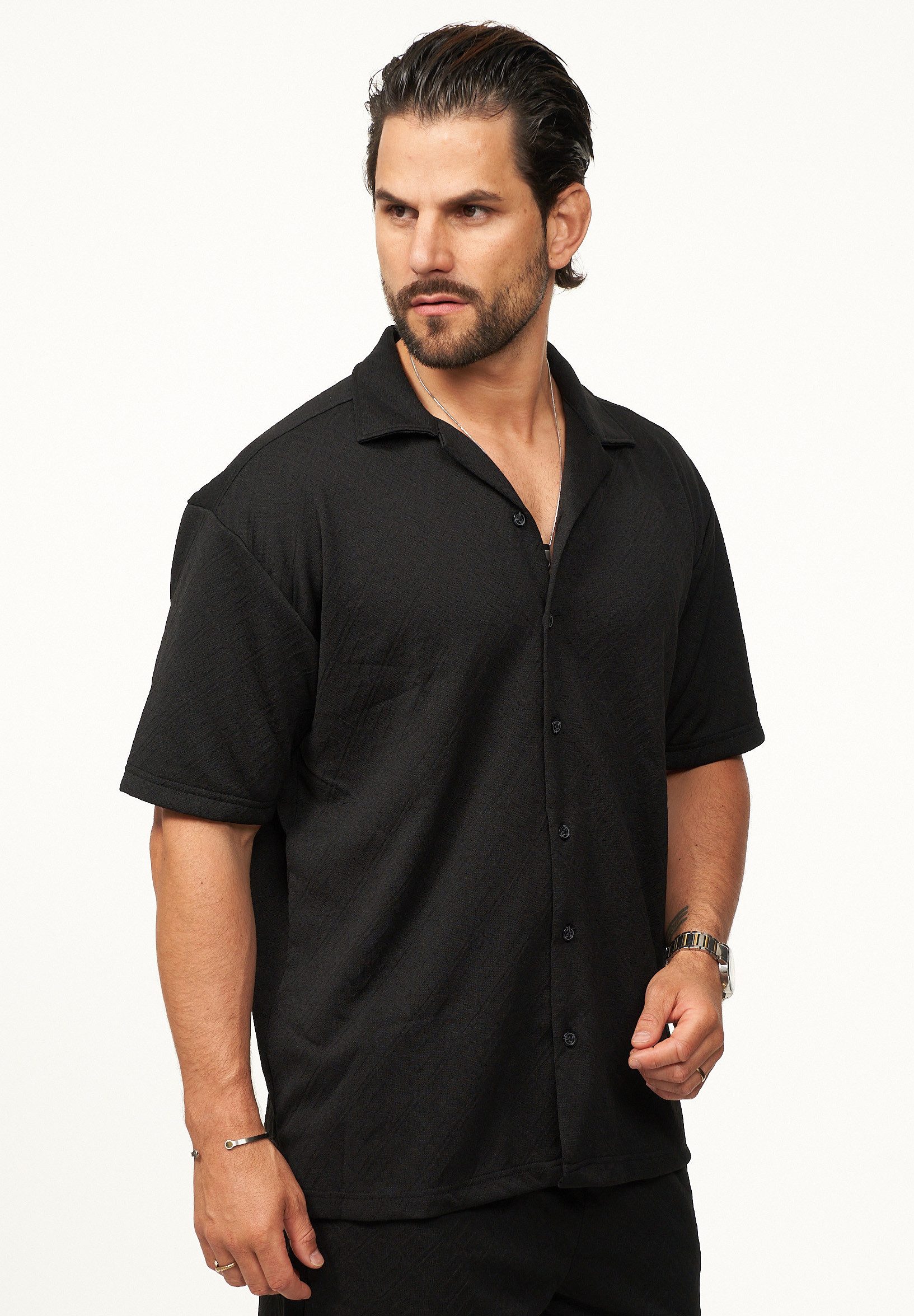 CARISMA Kurzarmhemd im Summer-Look mit Strukturmuster Regular-Fit Herren Ku günstig online kaufen