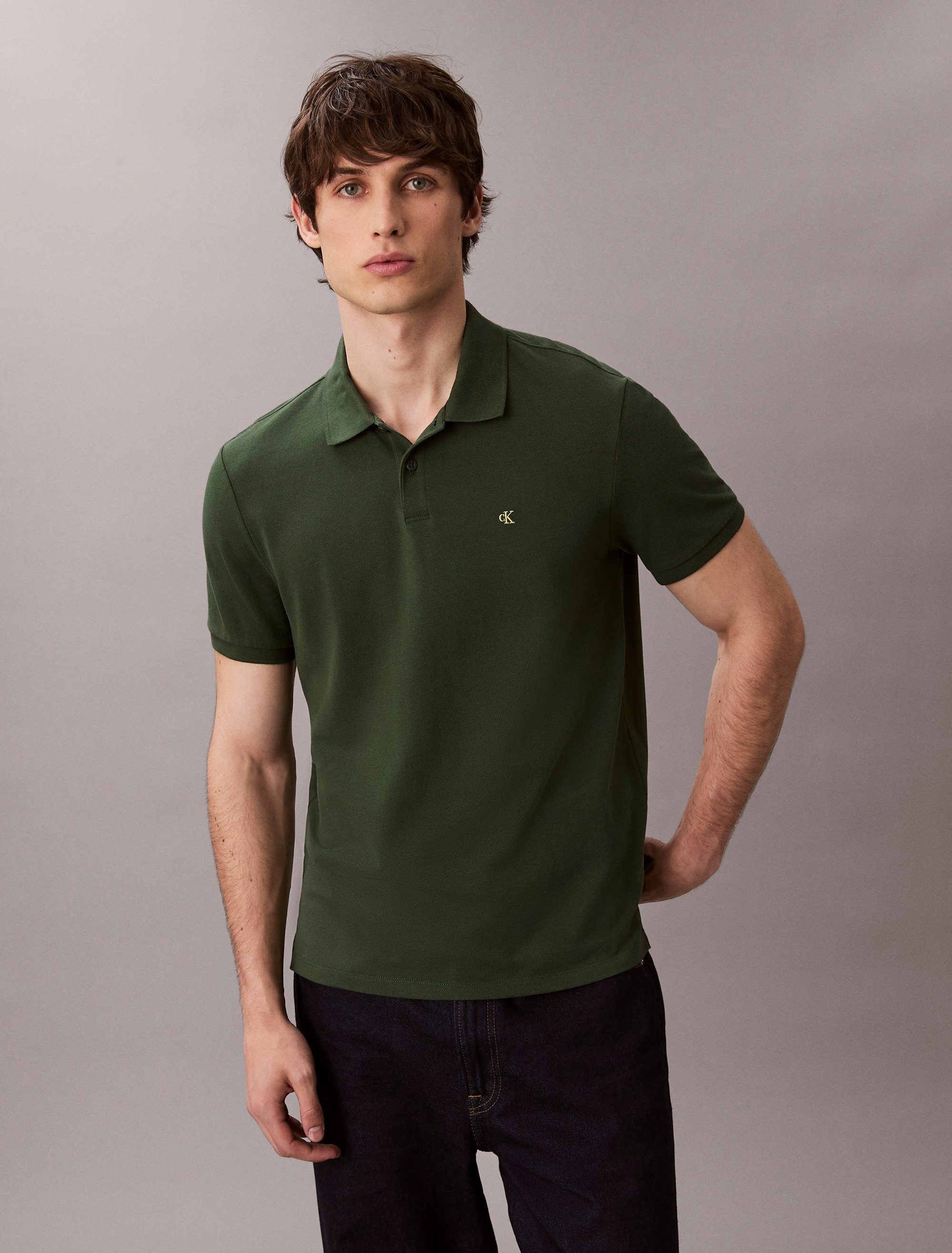Calvin Klein Jeans Poloshirt SS CASUAL PIQUE CLASSIC POLO Mit Rundhalsaussc günstig online kaufen