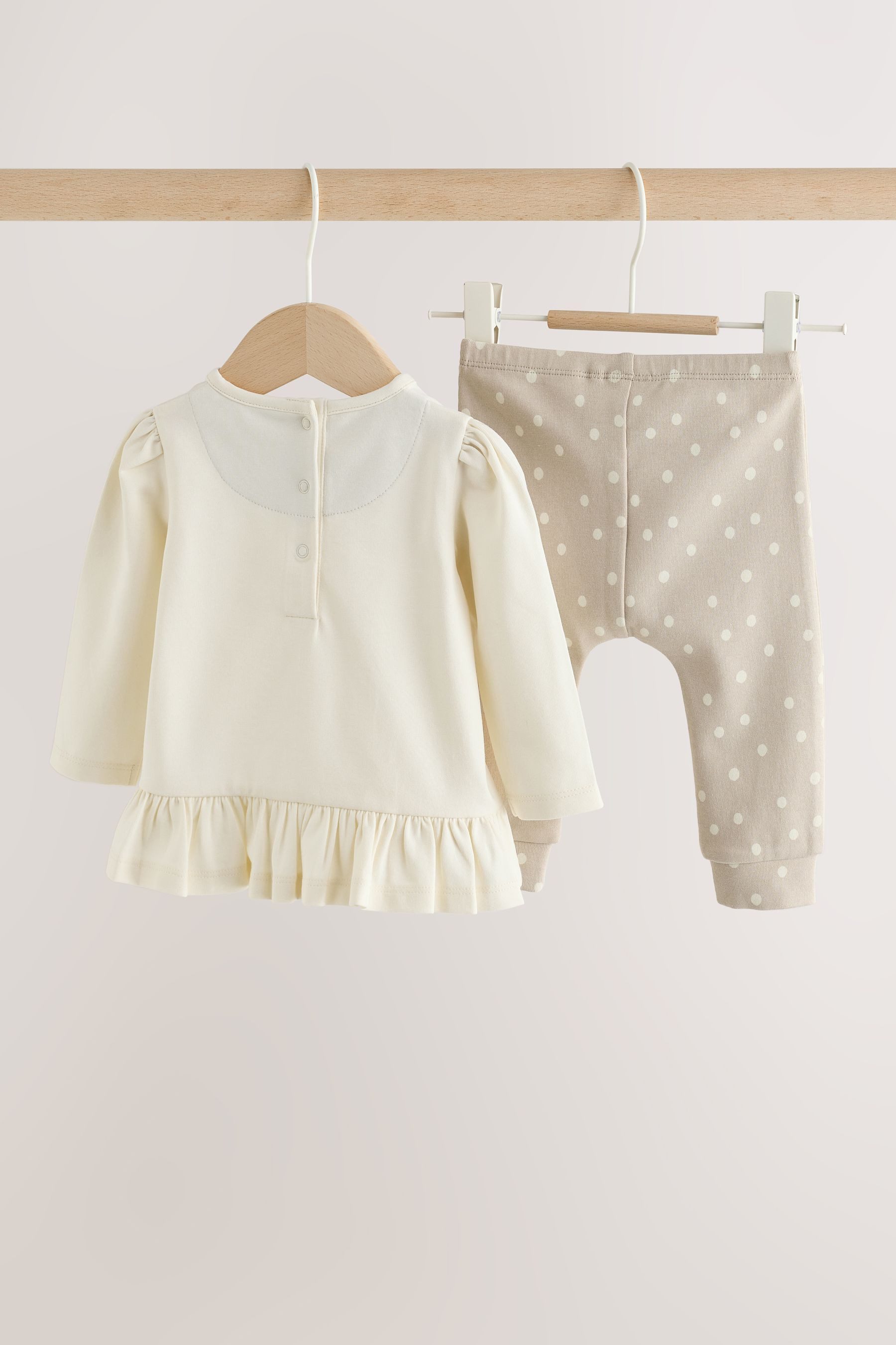 Next Langarmshirt & Leggings 2-teiliges Baby-Set mit Oberteil und Leggings (2-tlg) – Bild 2 von 5