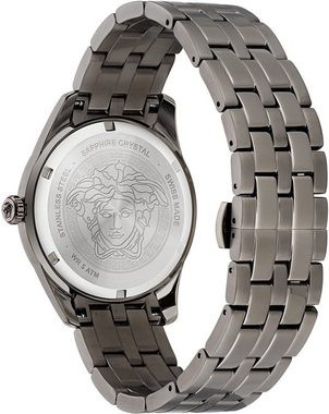 Versace Quarzuhr GRECA TIME, VE3K00622, Armbanduhr, Herrenuhr, Datum, Swiss Made, Leuchtzeiger, analog