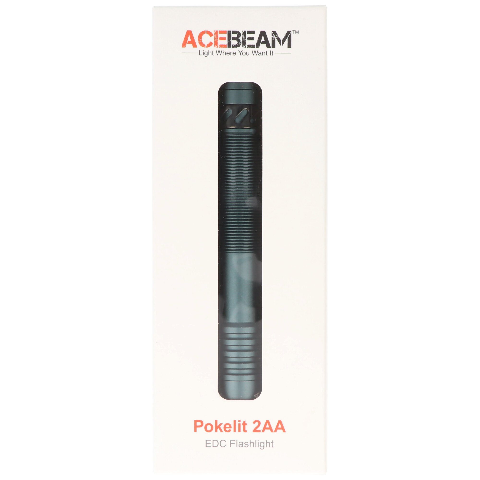 600 den Lumen, Acebeam AceBeam ideal EDC-Taschenlampe, Taschenlampe für LED Pokelit 2AA Alltag
