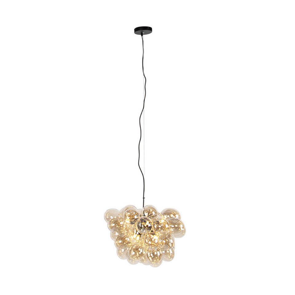 Qazqa Pendelleuchte Uvas, ohne Leuchtmittel, Warmweiß, QAZQA Hängeleuchte, g9, Gold, Glas, Art Deco