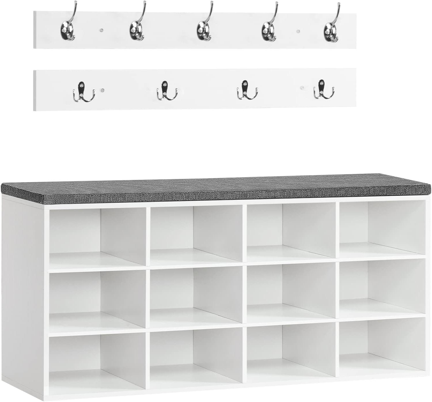 Hoobro Garderobe Wandgarderobe mit 9 Haken, Schuhschrank für Flur, Eingangs günstig online kaufen