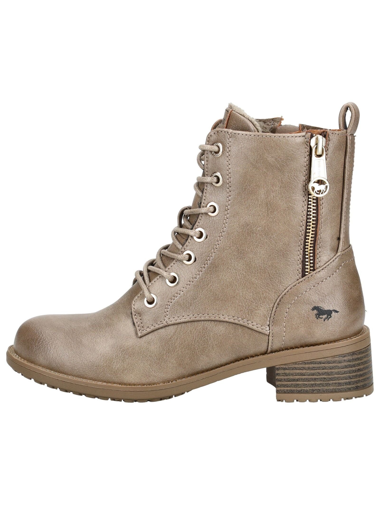MUSTANG Stiefelette Lederimitat Schnürstiefelette günstig online kaufen