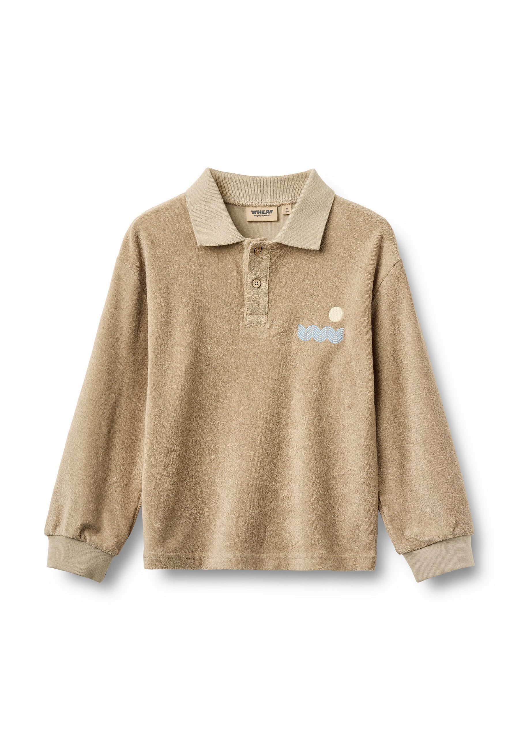 WHEAT Poloshirt WHEAT Terry Polo Shirt L/S Theodor (1-tlg)