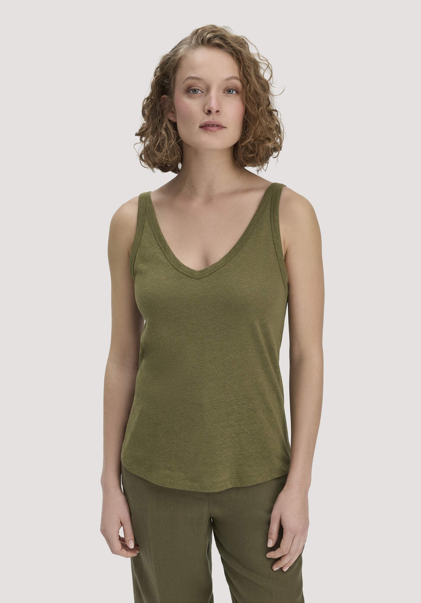 Hessnatur Shirttop Leinen und reiner Bio-Baumwolle (1-tlg)