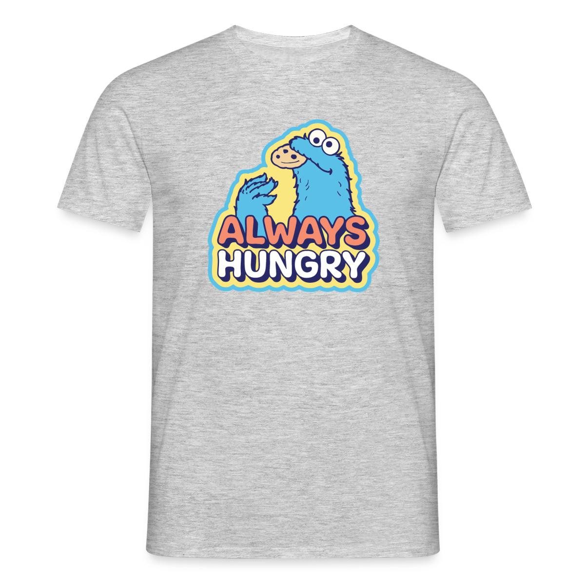 Spreadshirt T-Shirt Sesamstraße Krümelmonster Always Hungry Männer T-Shirt (1-tlg)