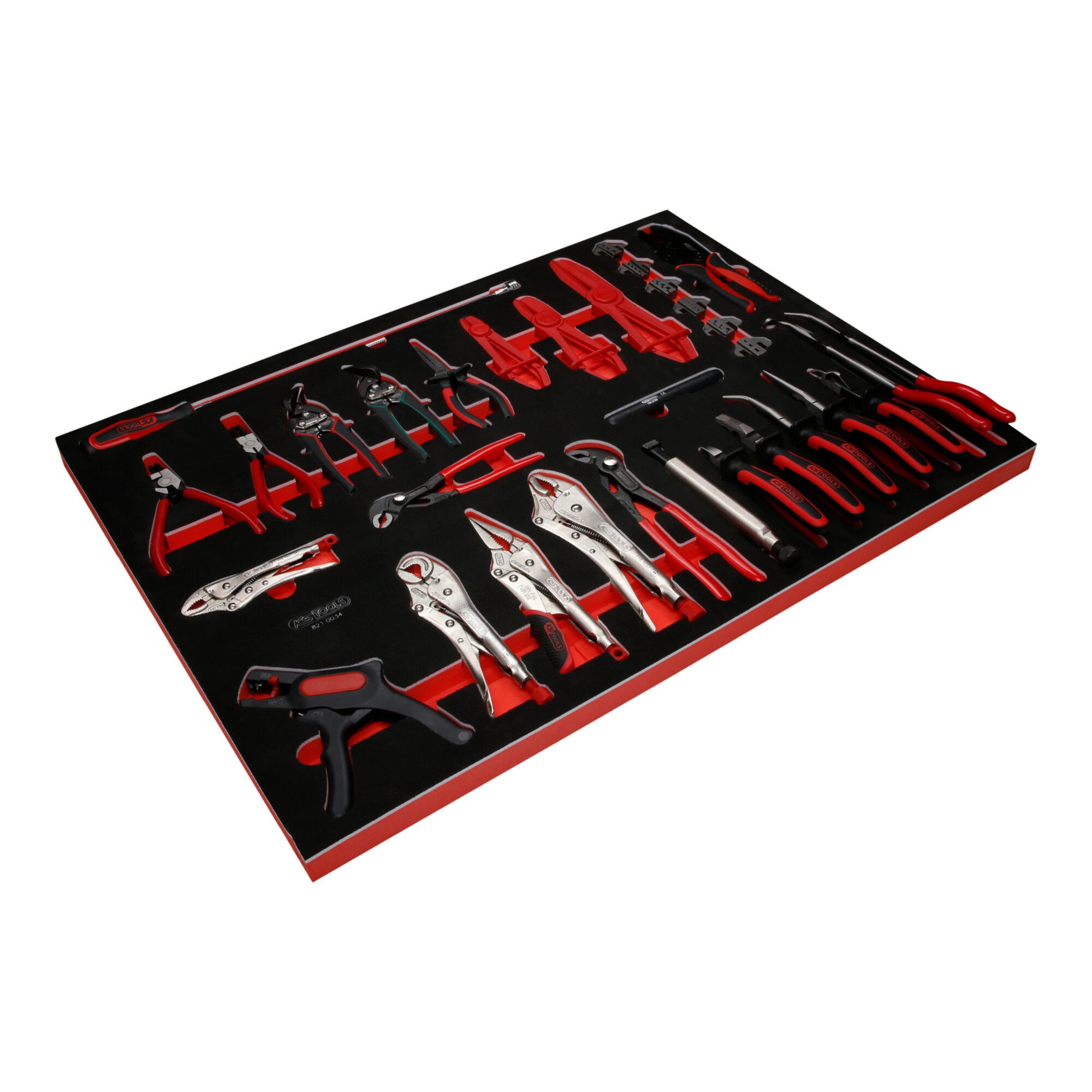 KS Tools Zangenset KS Tools Zangen-Satz in Schaumstoffeinlage, 34-tlg