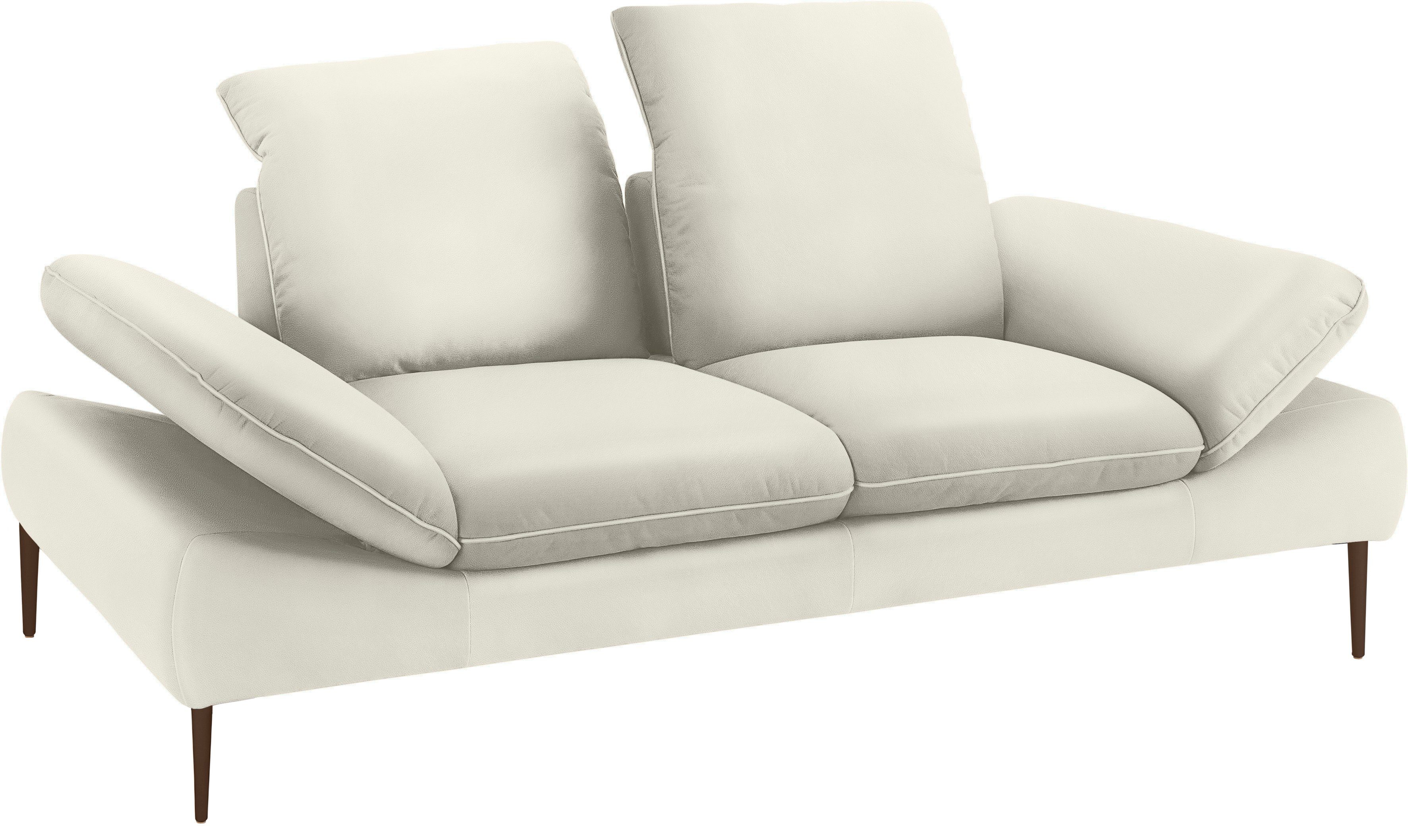 W.SCHILLIG 2,5-Sitzer enjoy&MORE, 232 Breite cm bronze Sitztiefenverstellung, Füße pulverbeschichtet