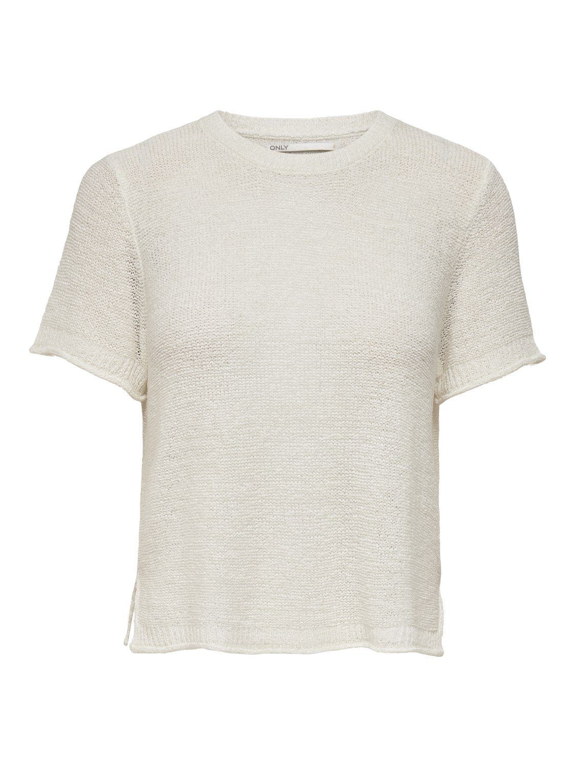 ONLY T-Shirt Only Damen Basic Strick-Pullover Crop-Top - OnlSunny Rundhals kurz-arm