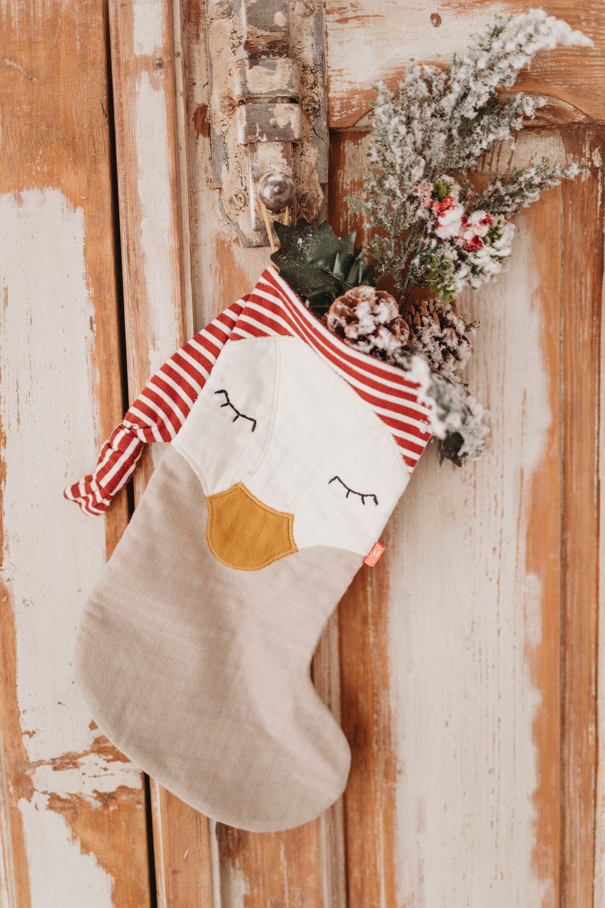 kikadu Nikolausstiefel 2201, Bio-Baumwolle, perfekt für Nikolaus & Weihnachten.