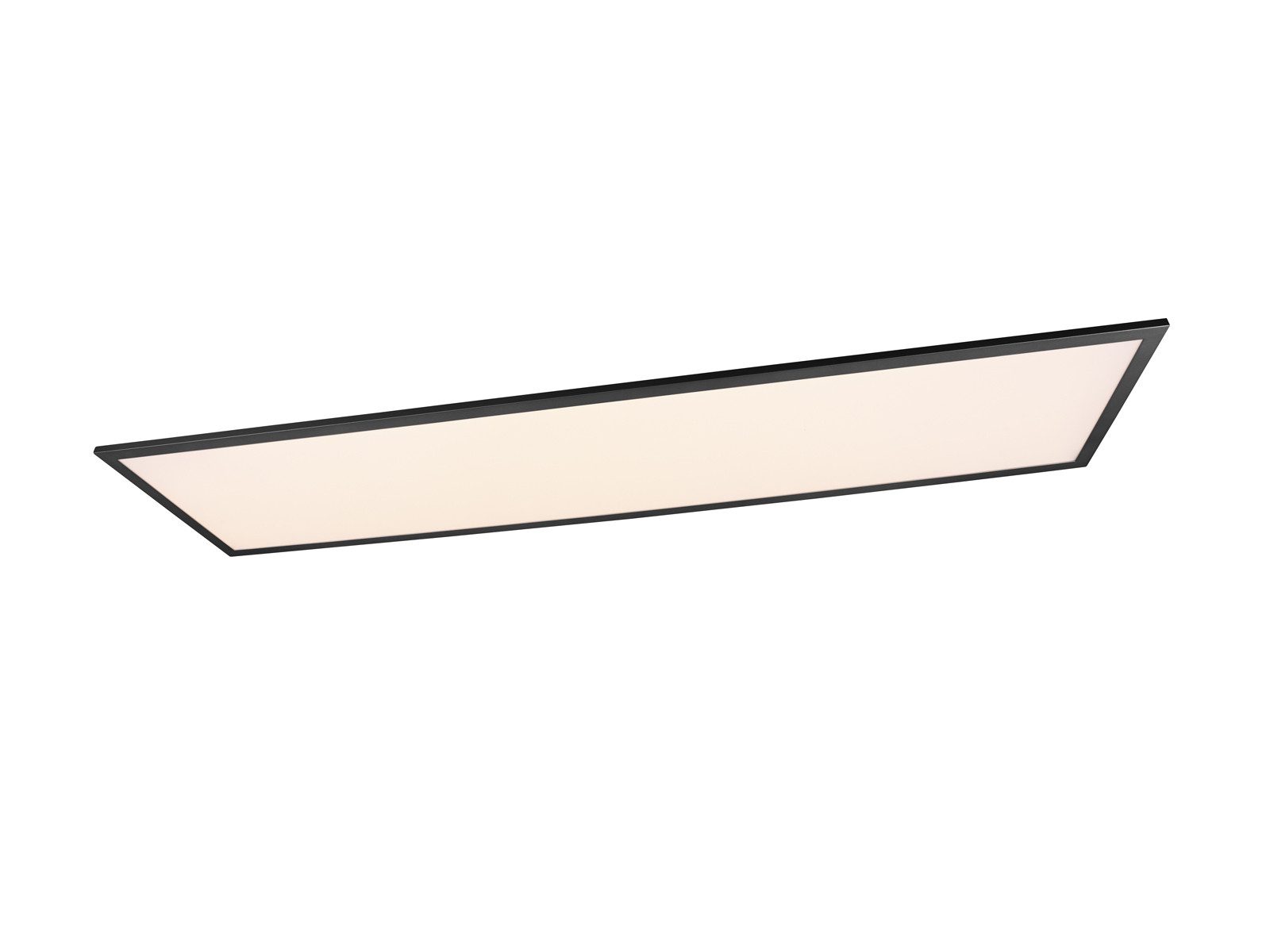 Reality Leuchten LED Deckenleuchte, LED fest integriert, Warmweiß, Großes Panel für Decke o. Wandleuchte, extrem flach aus Metall B:119cm