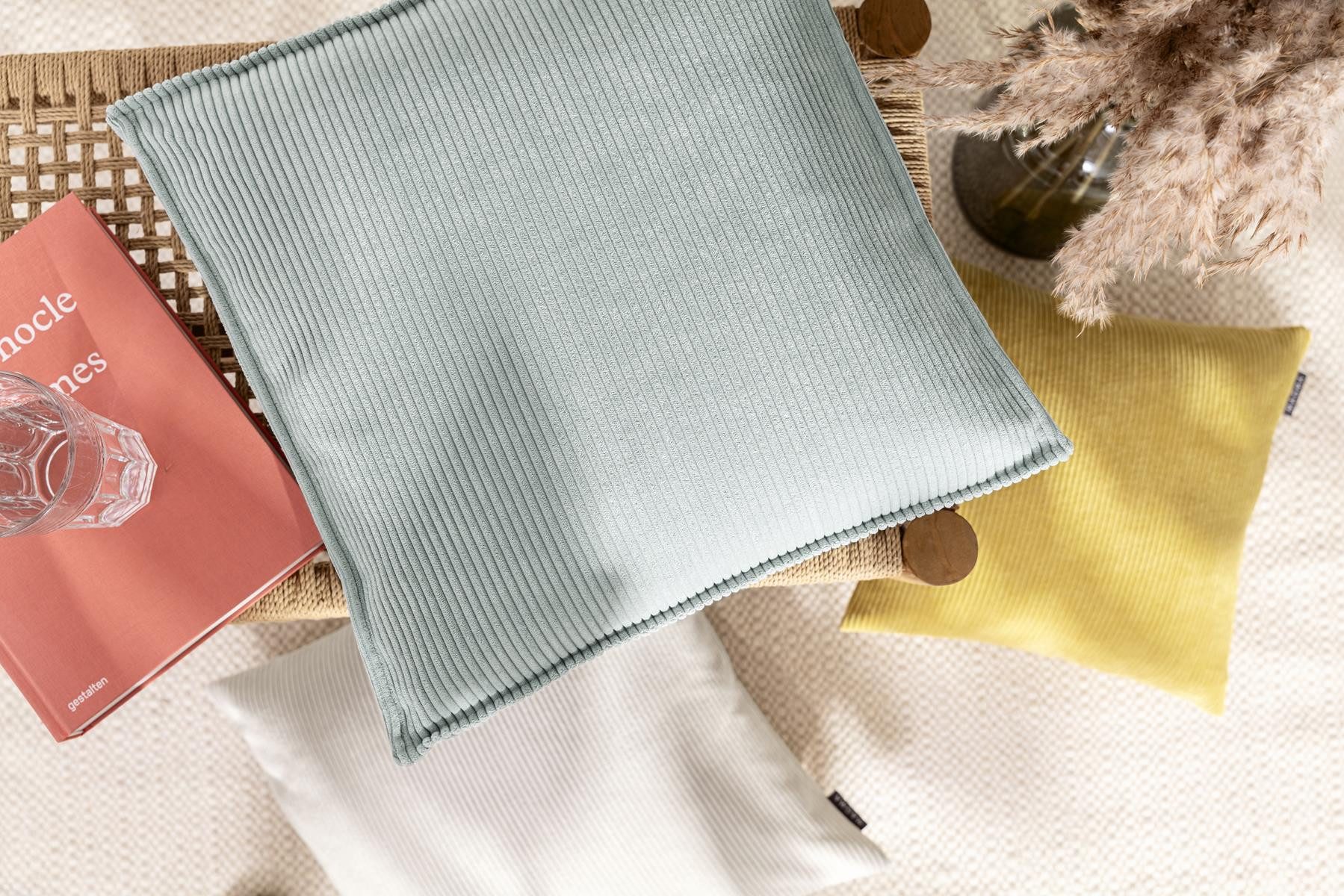 Magma Heimtex Kissenbezug Kissenhülle Inga Cord Kord Inga ca. 50x50 cm, (1 günstig online kaufen