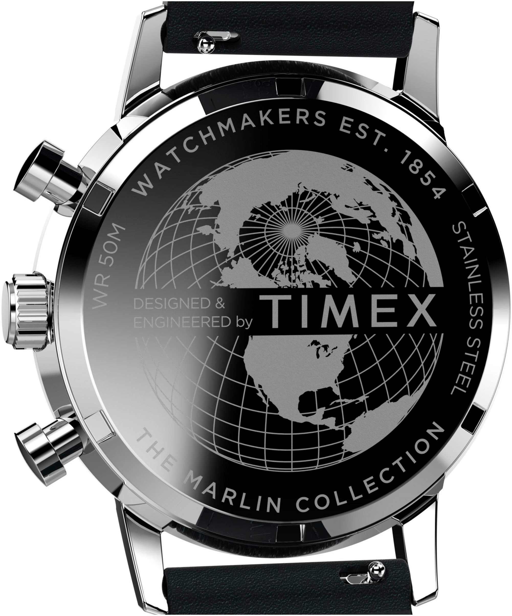 Timex Chronograph MARLIN TW2W10300AJ, Quarzuhr, Armbanduhr, Herren, Datum, Stoppfunktion, 12/24-Std.-Anzeige