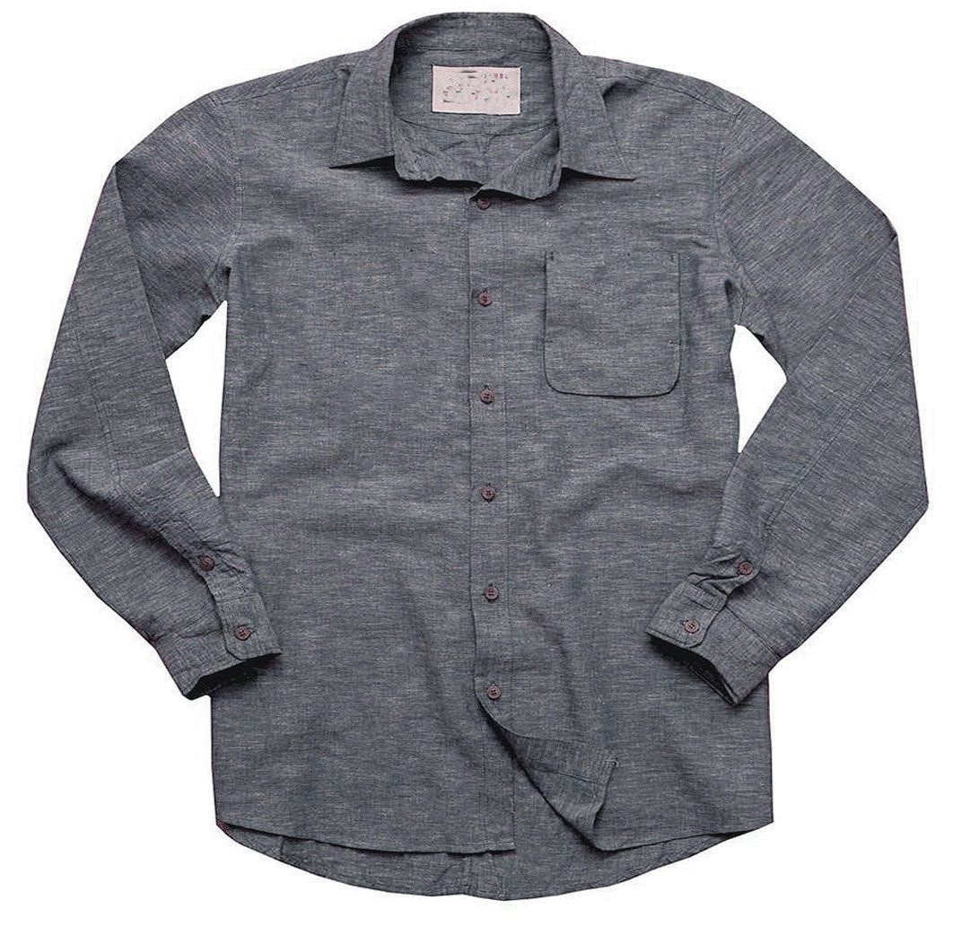 Outbacker Outdoorhemd bequemes Freizeit-Hemd mit Brusttaschen und Knopfleiste aus Baumwoll-L