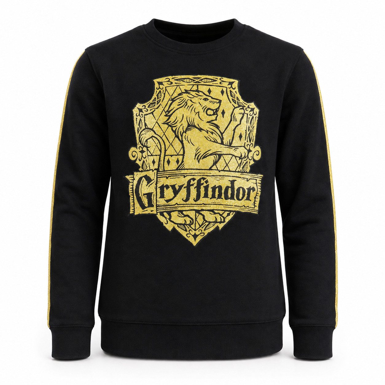 Harry Potter Rundhalspullover Harry Potter Gryffindor Kinder Mädchen Pulli Sweater Gr. 134 bis 164, 100% Baumwolle