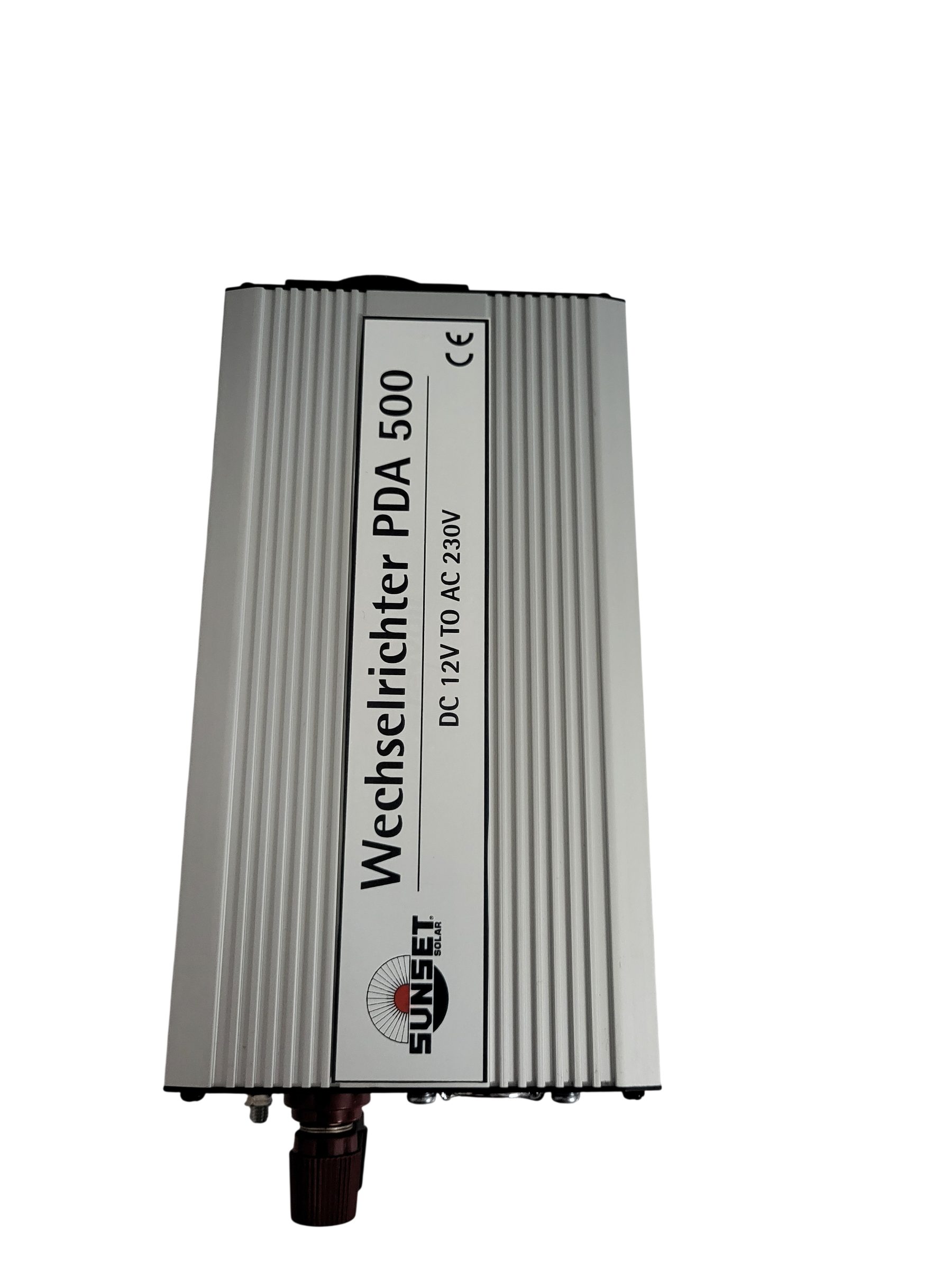 Sunset Solaranlage Wechselrichter PDA 500, 500 Watt, 12V, inkl. Kabelsatz, Ausgangswellenform: modifizierter Sinus, USB-Port 5 V, 2,1 A