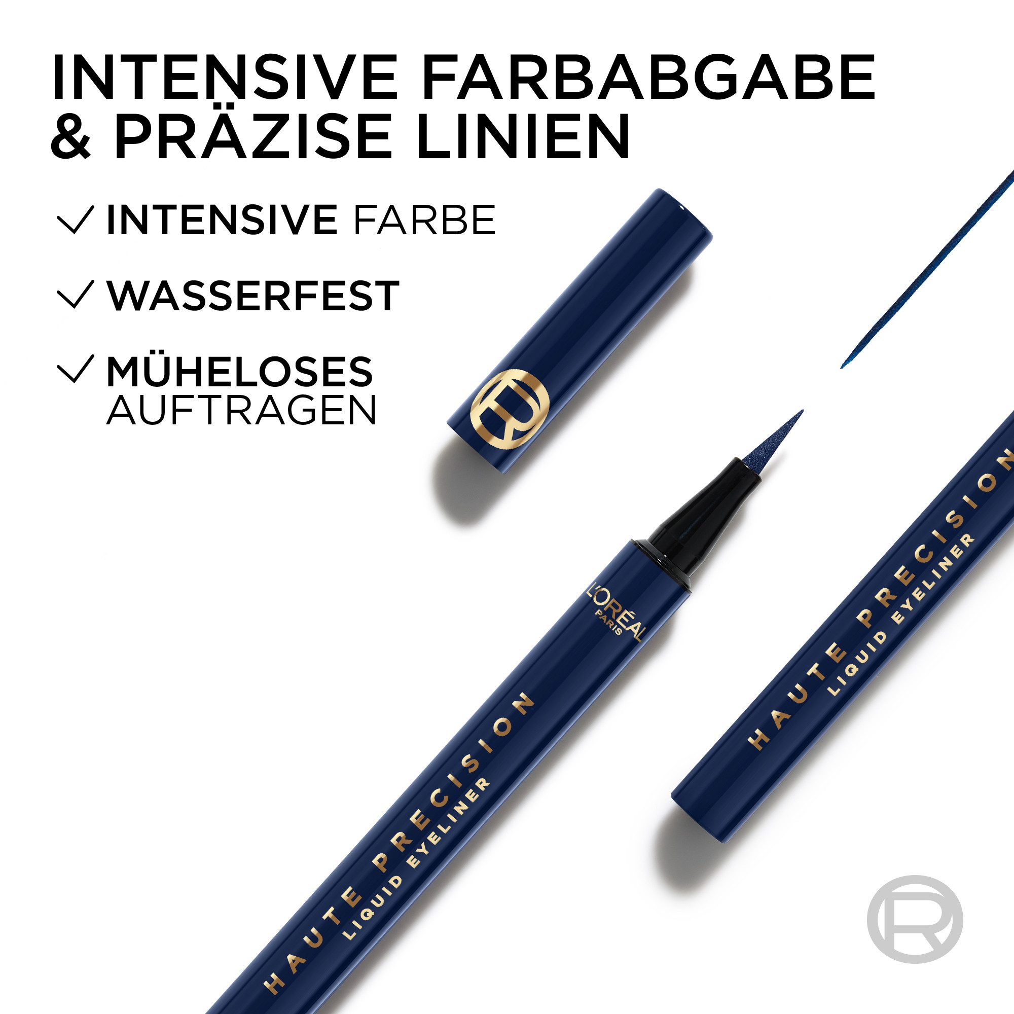 L'ORÉAL PARIS Eyeliner HAUTE PRECISION, hält bis zu 24H, wasserfest