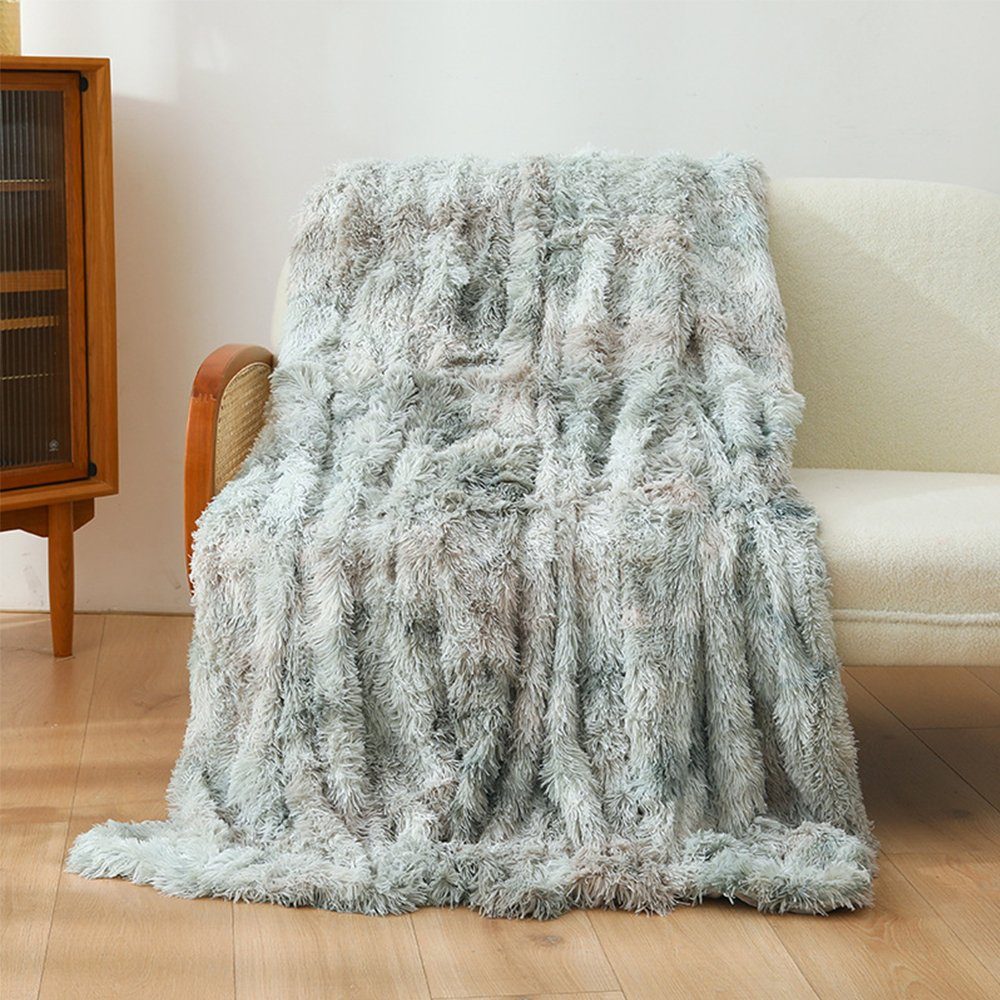 Wohndecke Kuscheldecke, Flauschige Decke, Wendedecke mit Langen Haaren, zgg günstig online kaufen