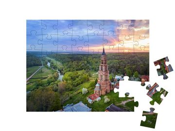 puzzleYOU Puzzle Glockenturm in Ivanova Gora, Russland, 48 Puzzleteile, puzzleYOU-Kollektionen Bulgarien