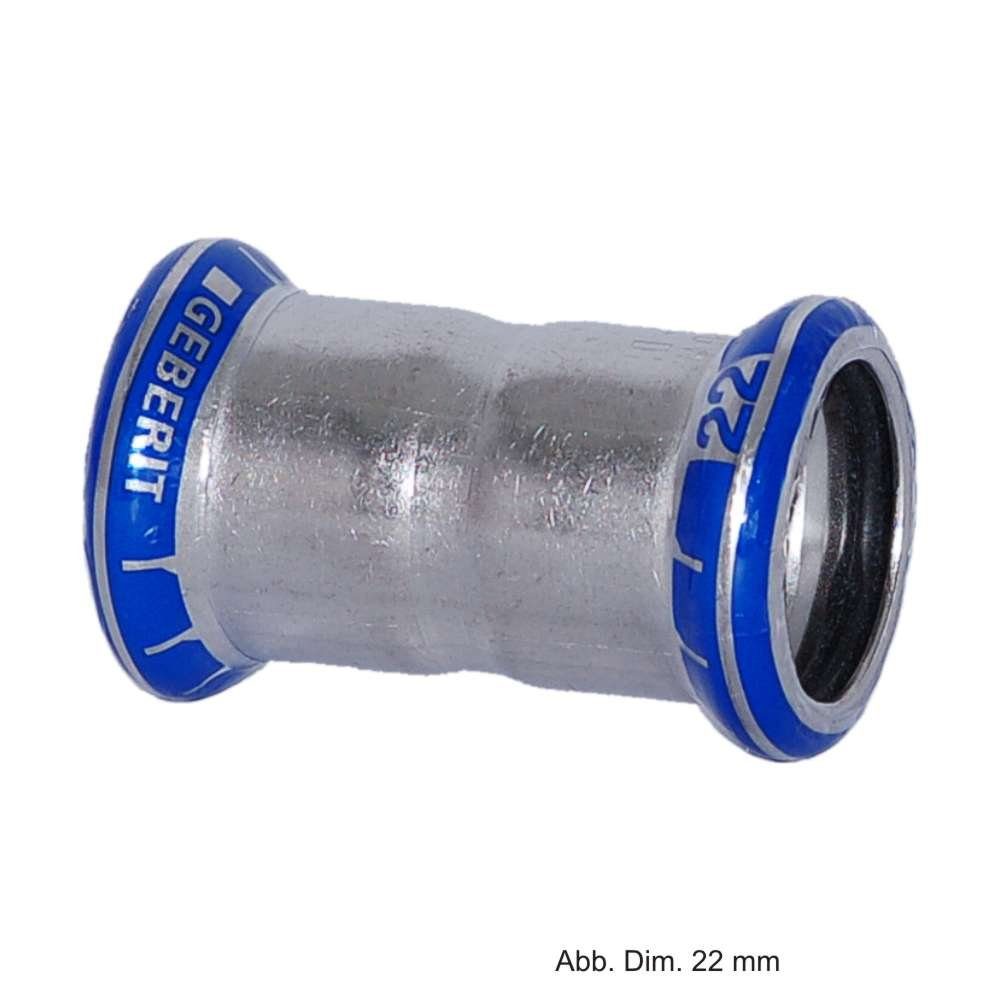 GEBERIT Wasserrohr Geberit Mapress Edelstahl Muffe 28 mm