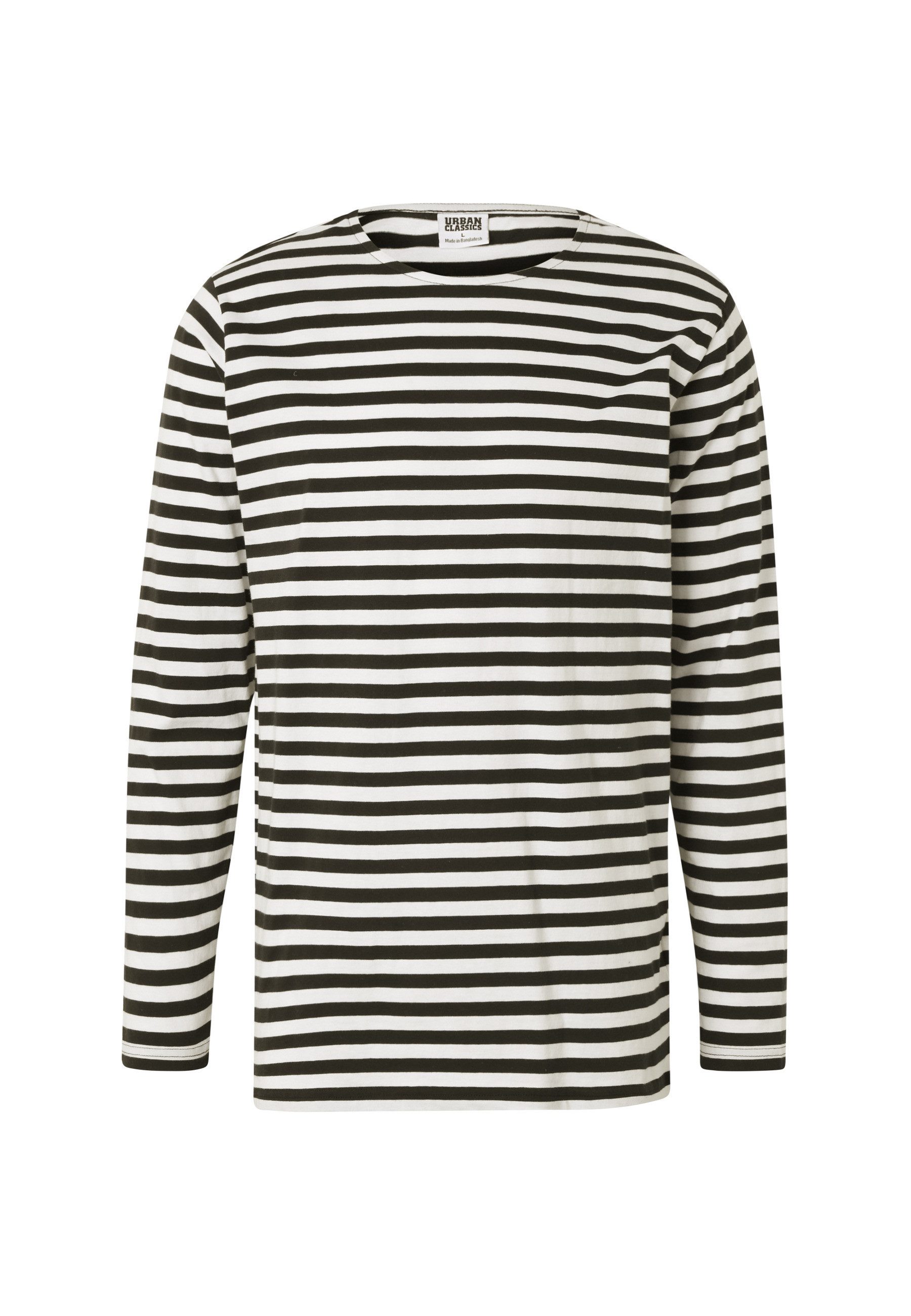 URBAN CLASSICS Langarmshirt Urban Classics Herren Regular Stripe LS (1-tlg)