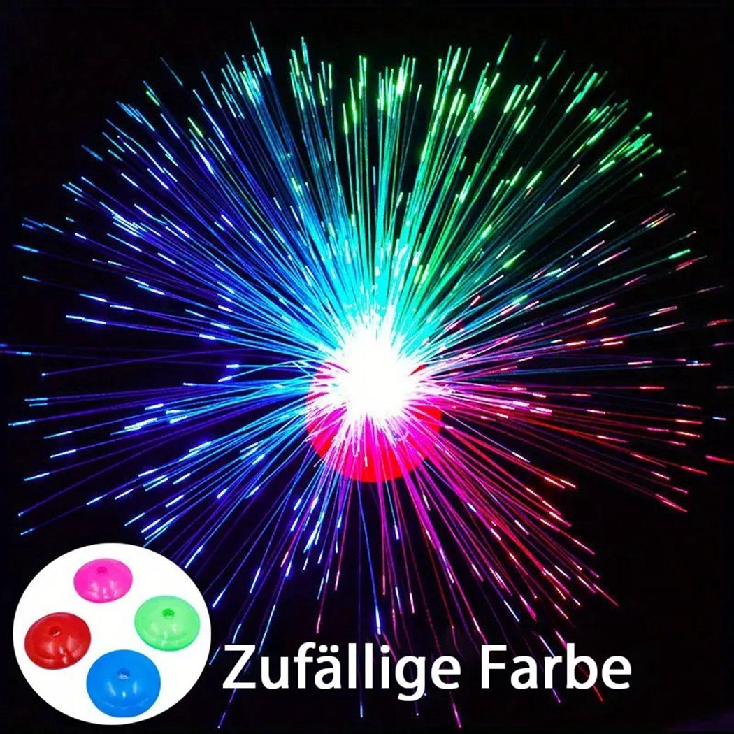 TUABUR LED-Streifen farbenfrohe LED-Glasfaserleuchten, Feiertagsdekorationslichter