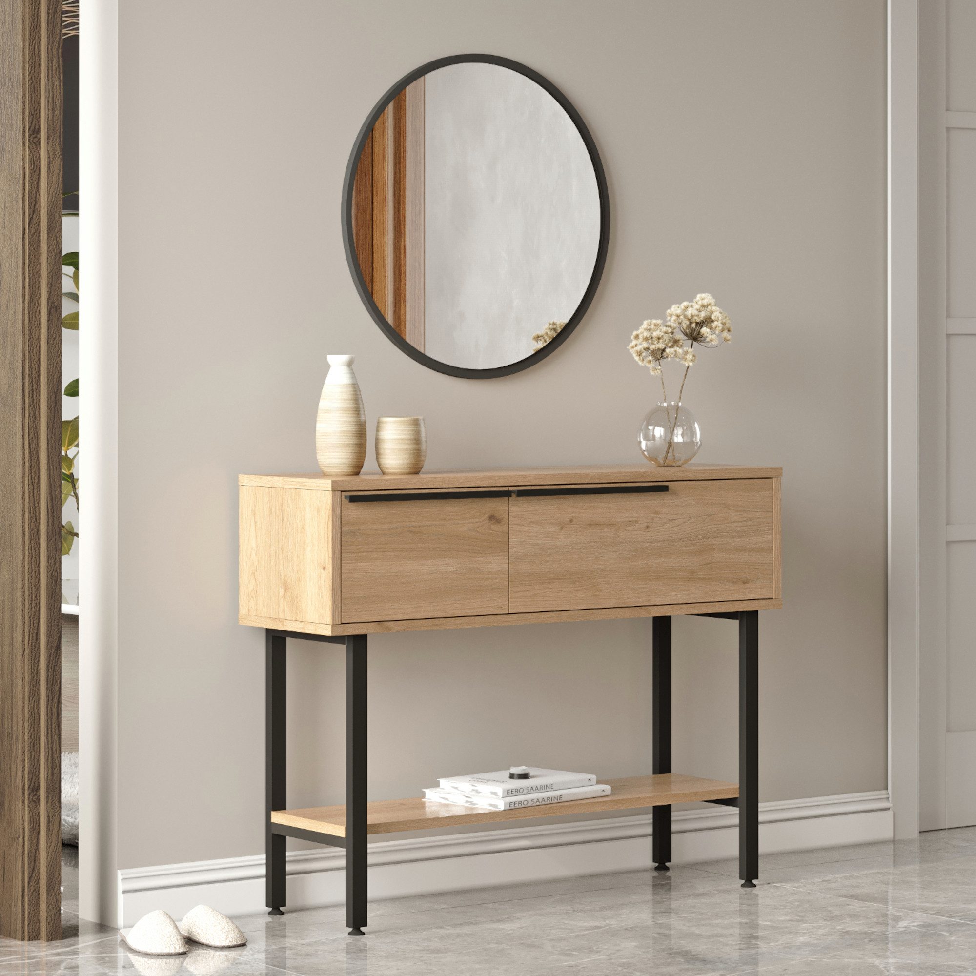 en.casa Konsolentisch, Flurtisch »Vesanto« 100x30x76 cm günstig online kaufen