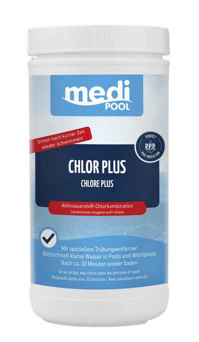 mediPOOL Poolpflege mediPOOL Chlor Plus 1 kg, (Spar-Set)