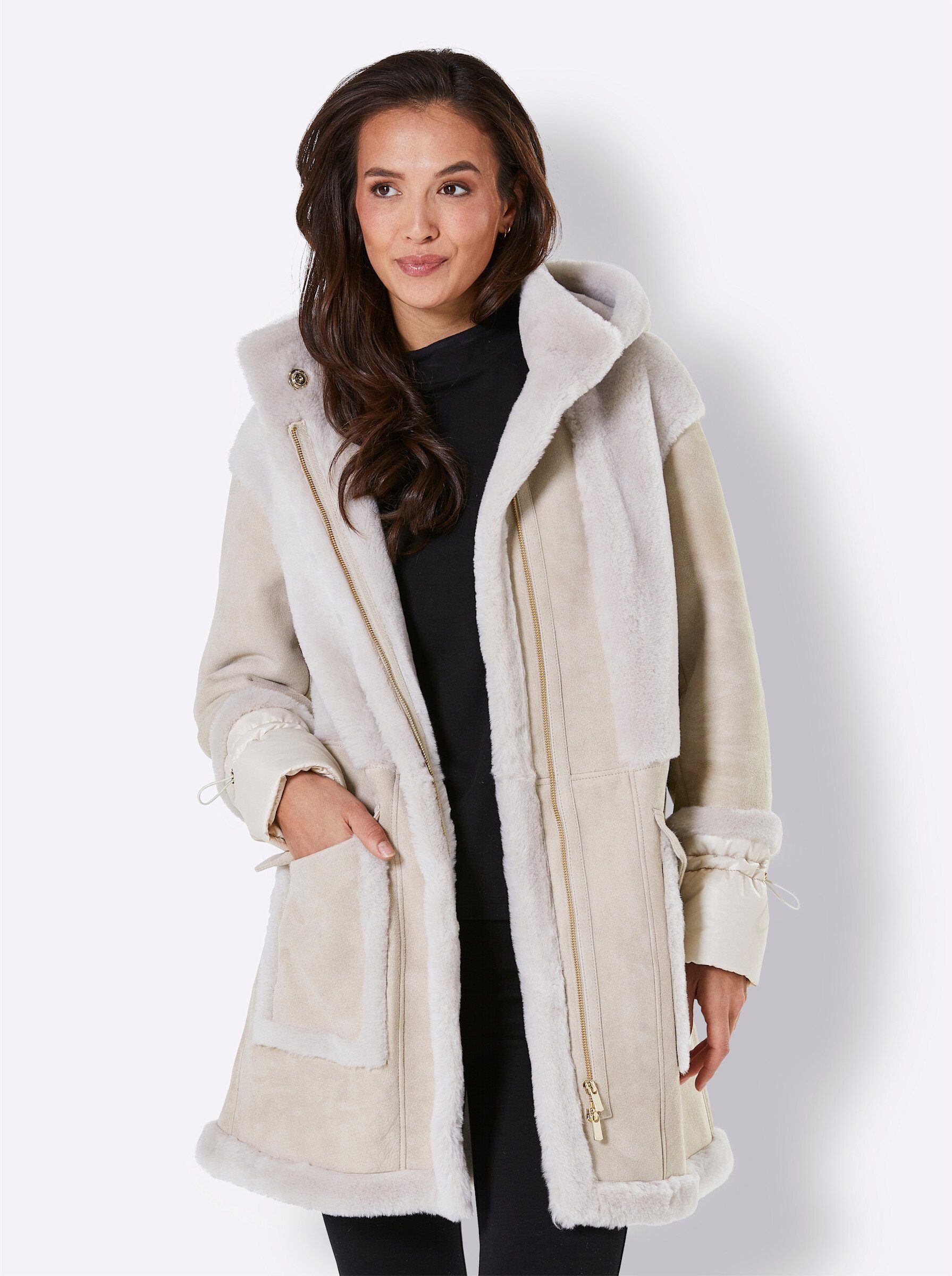 Mainpol Lederjacke, mit Kapuze günstig online kaufen