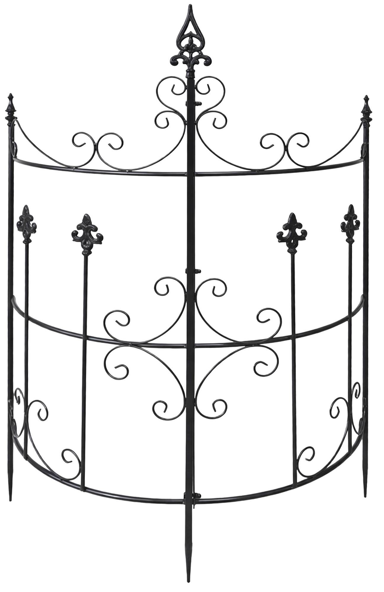 CLP Rankhilfe Klivia Rankgitter 2er‑Set, 2 St., 2er Set, Verschnörkeltes, traditionelles Design mit dekorativen Zierspitzen