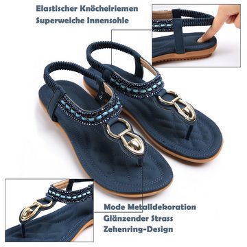 ZWY Frauen Sandalen, Sommer Frauen Sandalen Clip Toe Flache Ferse Schuhe Sandalette