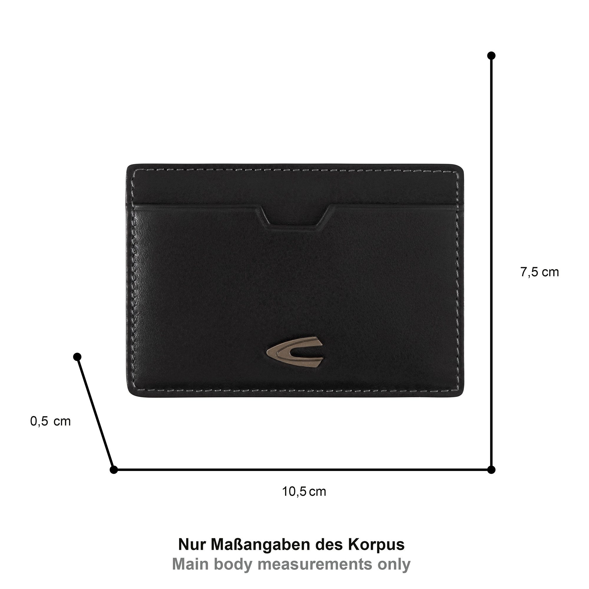 camel active Kartenetui Vegas, aus hochwertigem Rindsleder mit Metalllogo günstig online kaufen