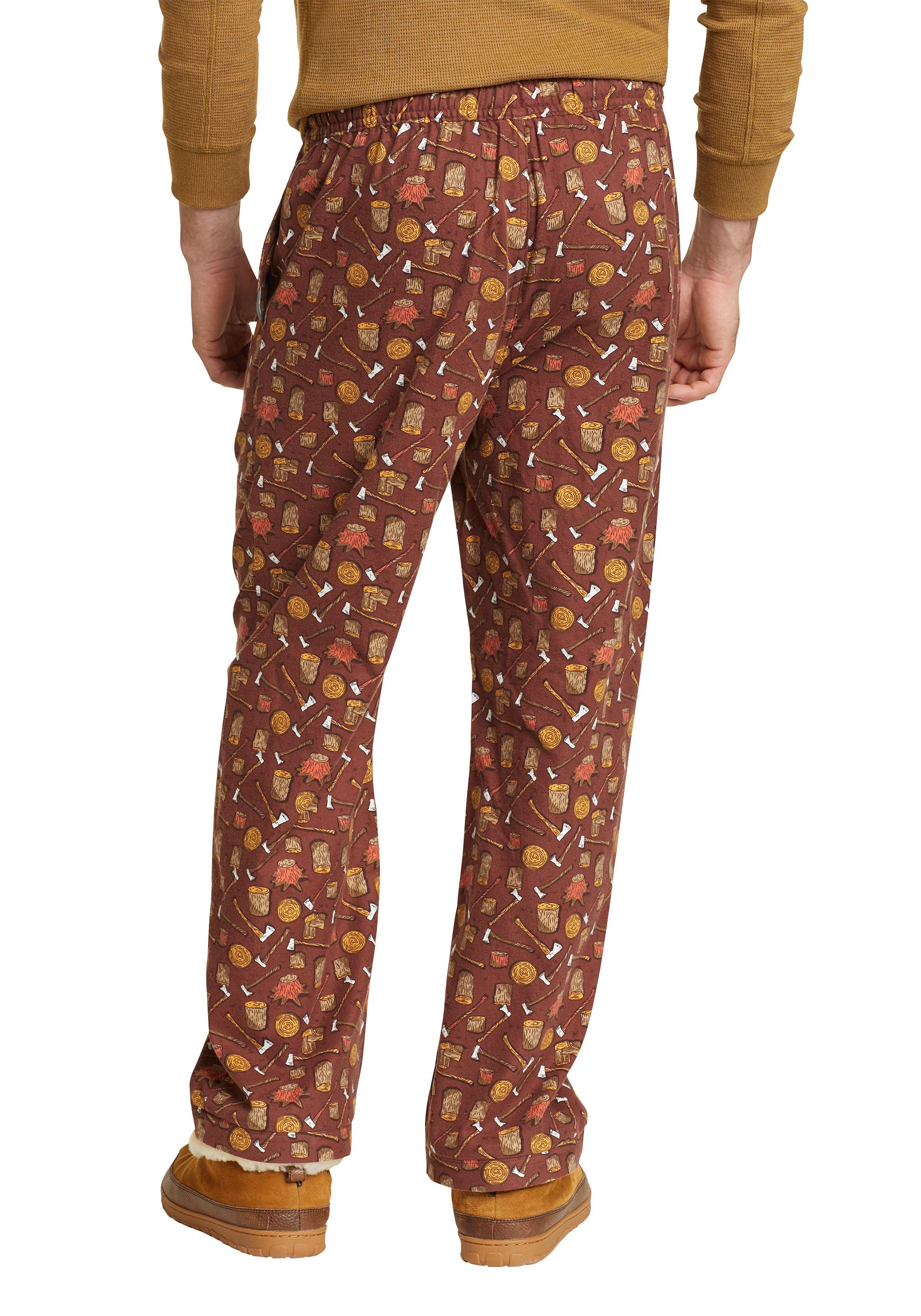 Eddie Bauer mit Sleepwear Zobelbraun Flannel Pyjamahose