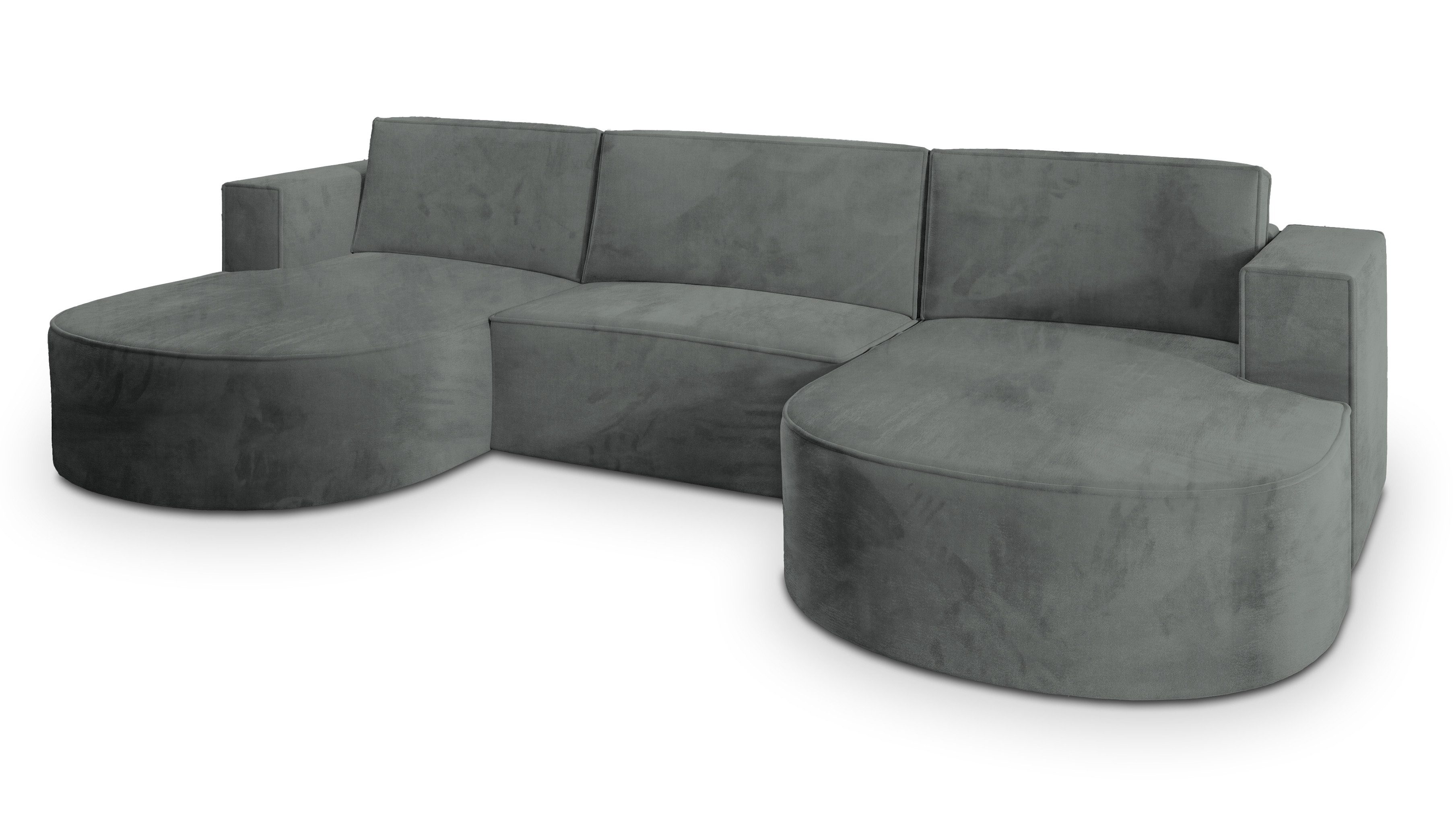 Masseno Ecksofa VEZZO mit Schlaffunktion U-Form, Sofa mit Bettkasten