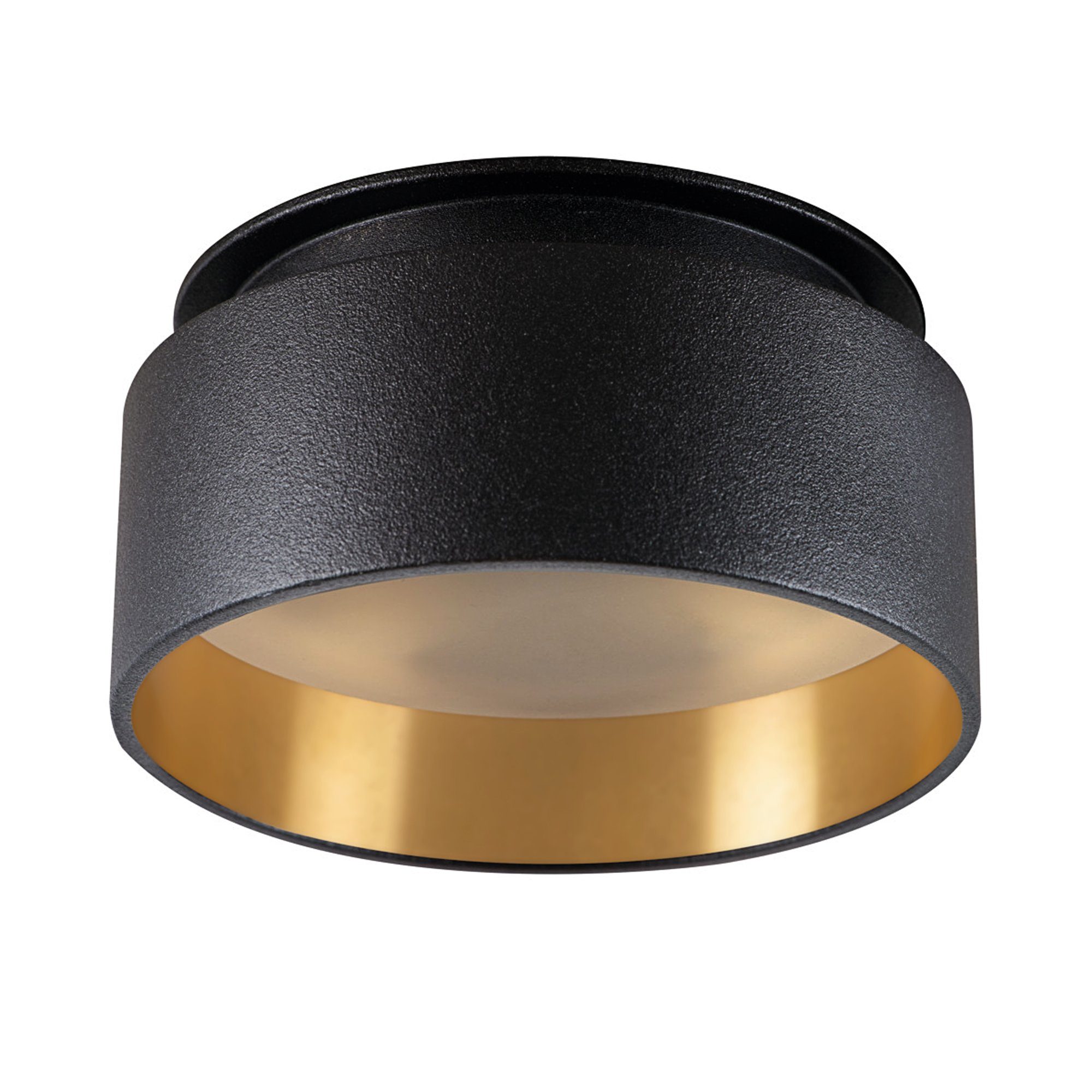 Warmweiß Licht LED gold SSC-LUXon Aufbauleuchte Sudara LED, indirektes mit schwarz dimmbar Einbauspot