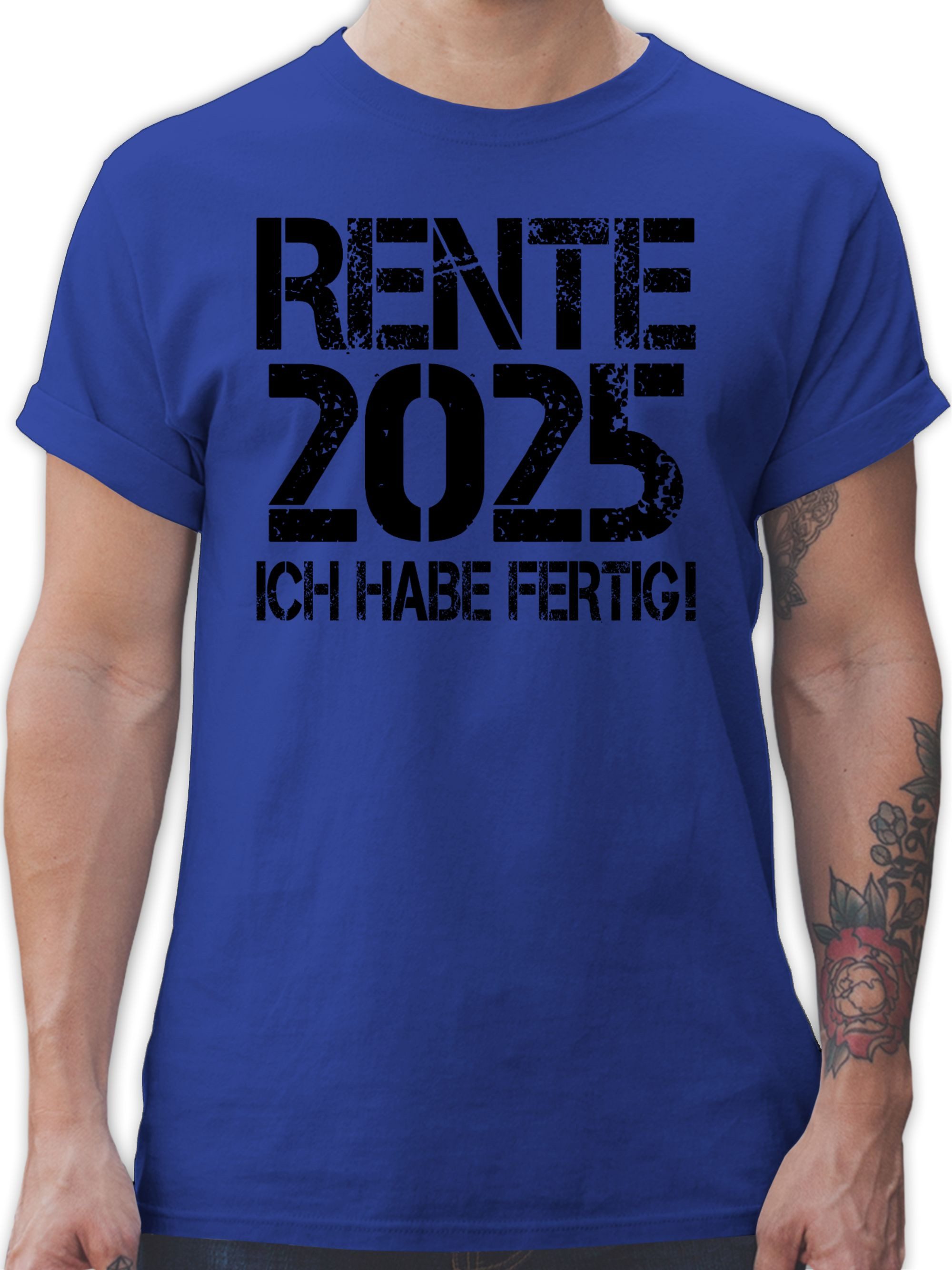 T-Shirt Rente 2025 - schwarz