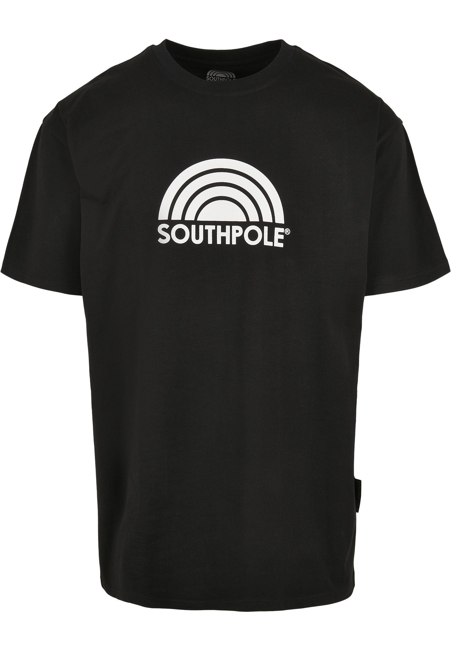 Southpole Kurzarmshirt black Herren Logo Southpole (1-tlg) Tee