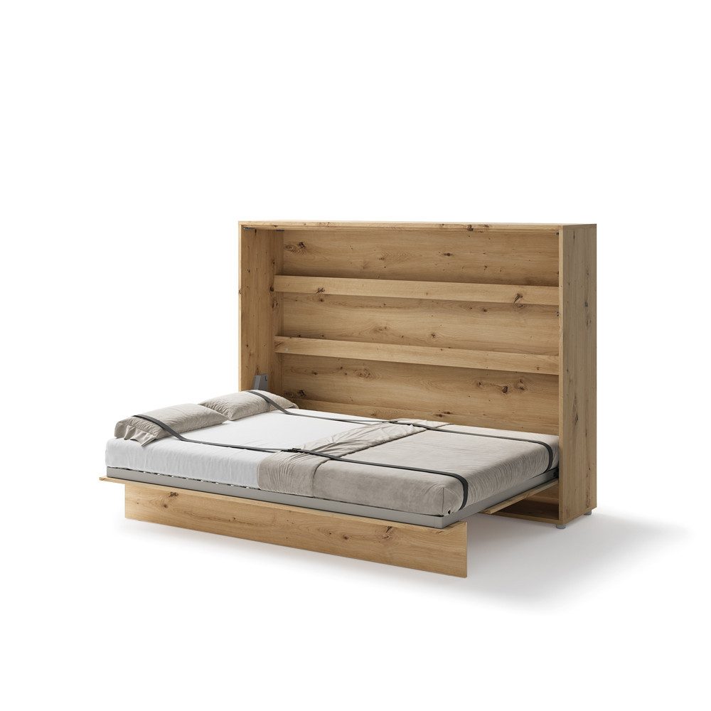 Friderik-EU Schrankbett Vertikal Wandklappbett mit Matratze, Bed Concept BC-04, 140x200 cm