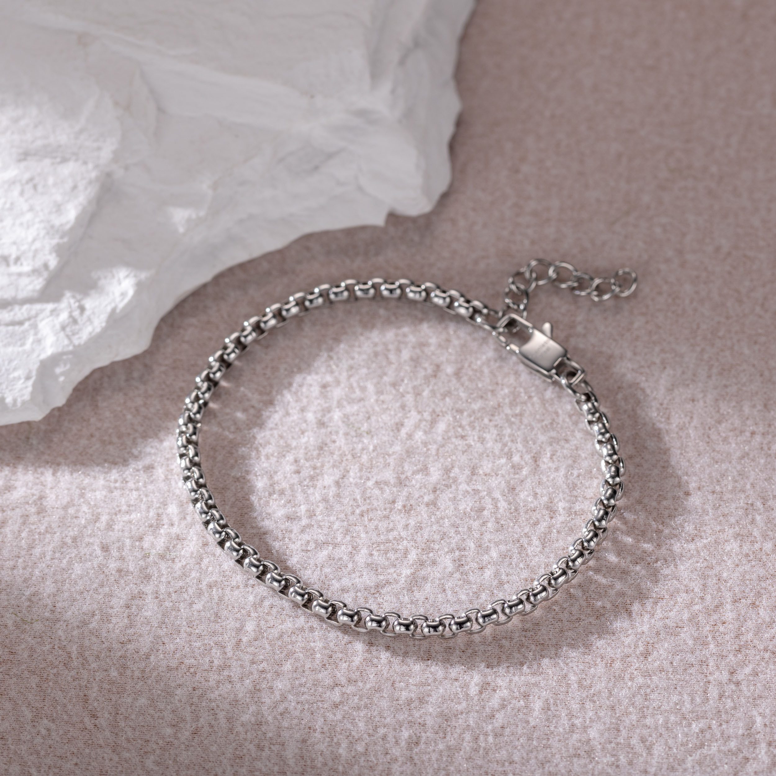 Firetti Fußkette Schmuck Geschenk Edelstahl Fußschmuck Venezianerkette Color