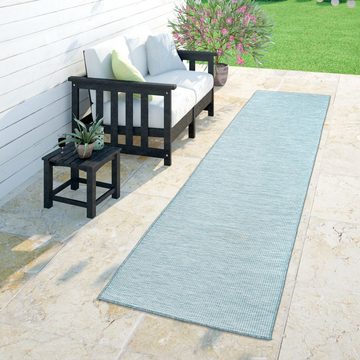 Outdoorteppich Moderner Outdoor Teppich Wetterfest für Innen und Außen, TT Home, Läufer, Höhe: 4 mm