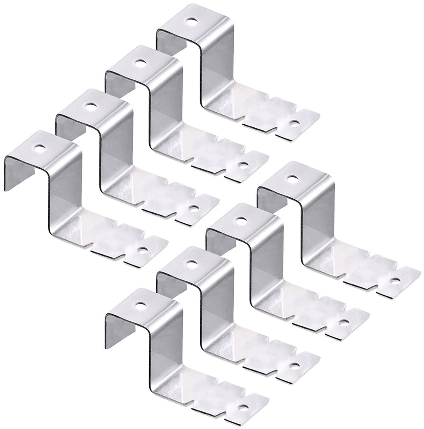 Maximex Fensterhaken 8er Set, Türen, Fenster, (Set, 8-St), zum Einhängen an Fenstern & Türen, für Rahmen bis 1,8 cm, Edelstahl
