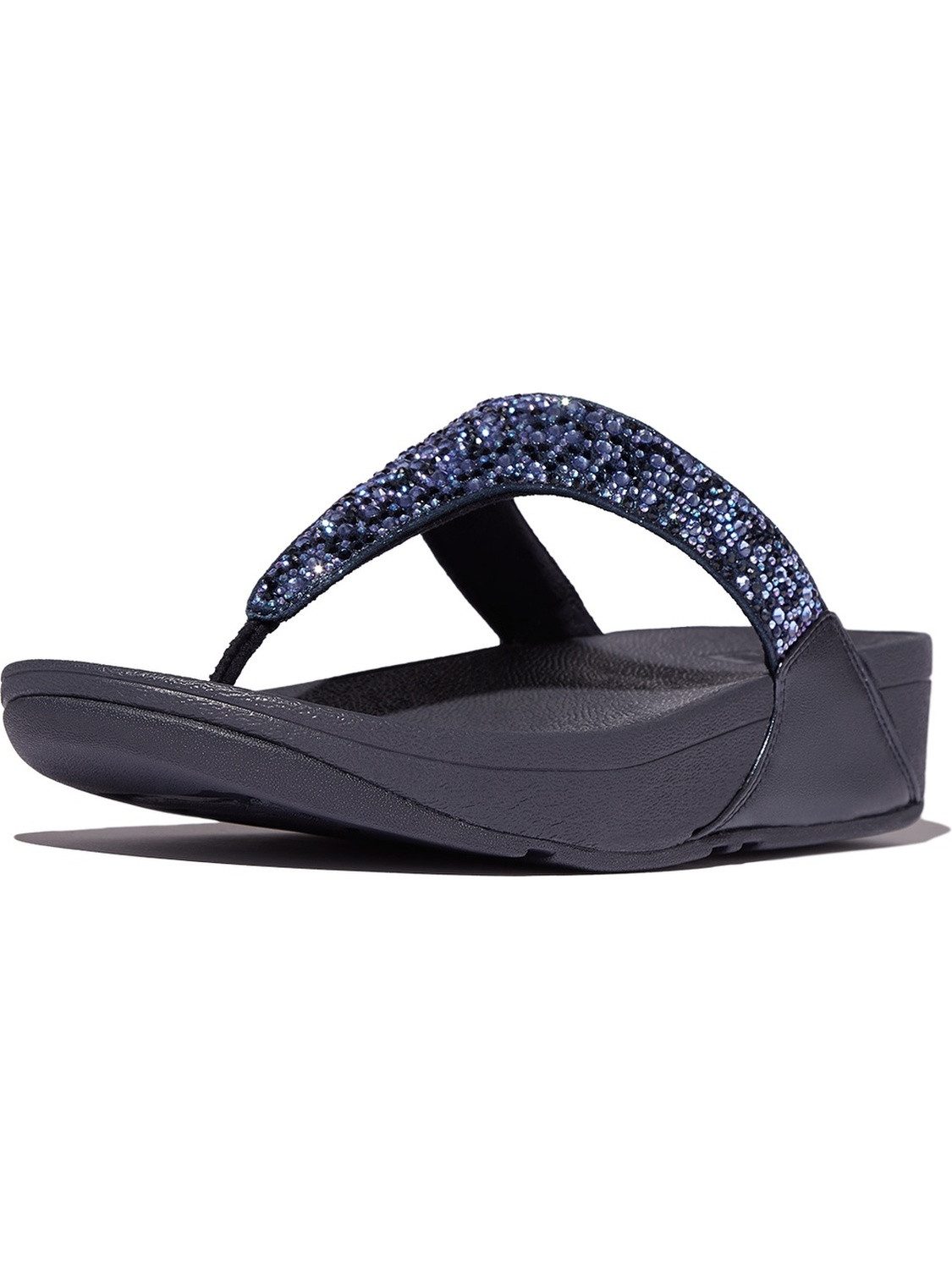 Fitflop Lulu Crystal-Mix Toe-Post Sandals Sandale