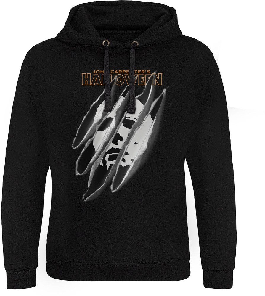Halloween Hoodie Halloween - Michael Myers Slashed Mask Epic Hoodie