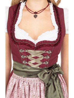 KRÜGER MADL & BUAM Trachtenkleid Mini Dirndl 2tlg. 50cm DORIS bordeaux