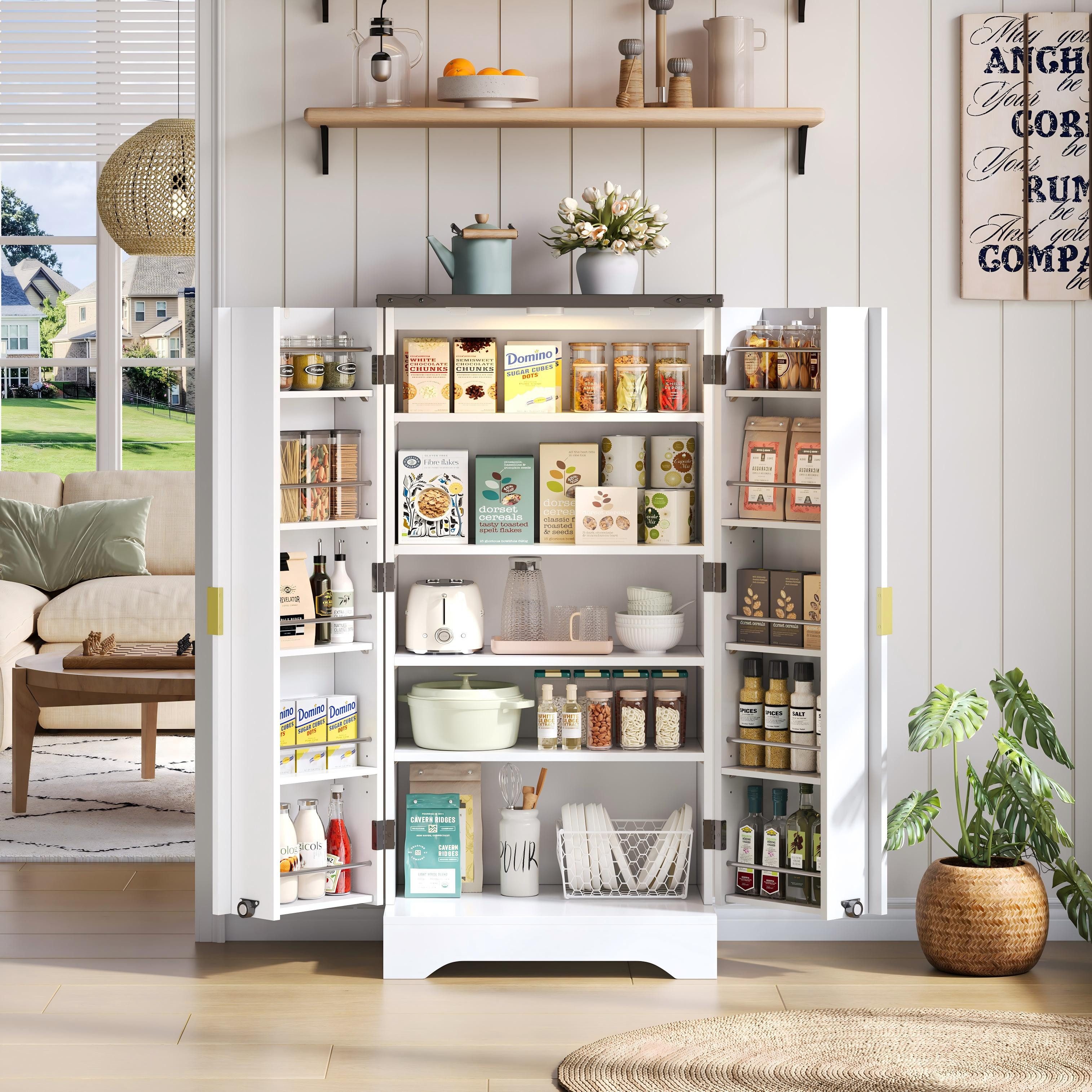 REDOM Sideboard Modernes Küchenschrank (mit LED-Sensorlicht günstig online kaufen