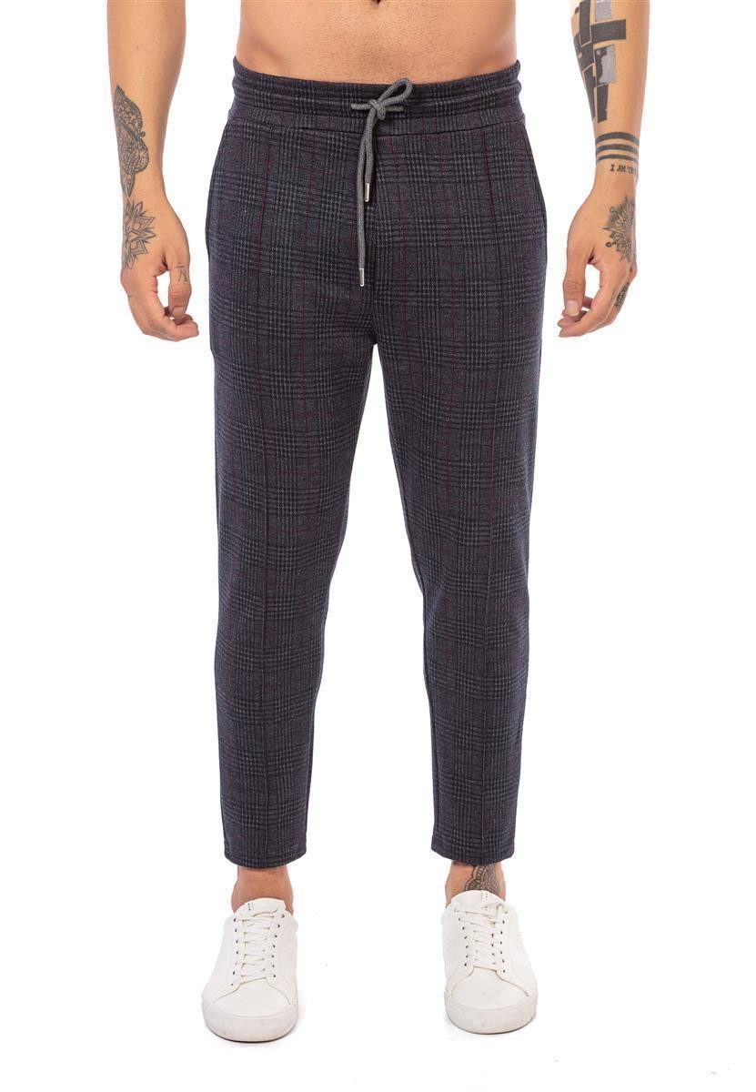 Chinohose im beliebten Karo-Design - Perfekt für Freizeit und Büro