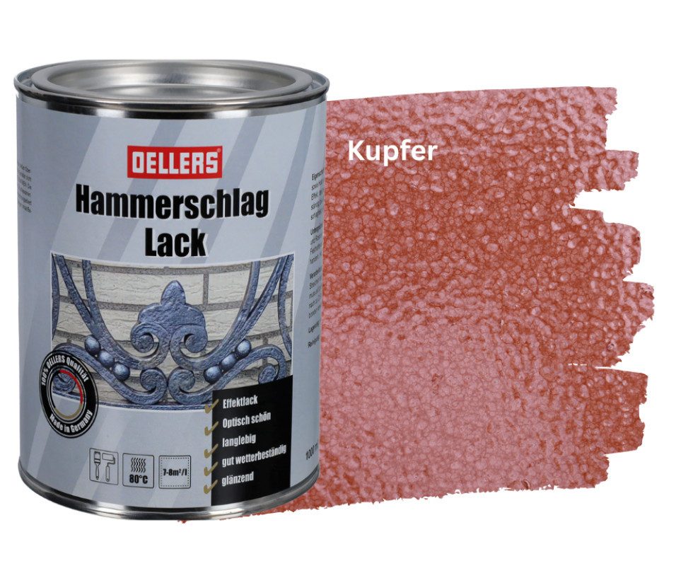 OELLERS Lack Hammerschlaglack, schafft metallische Oberflächen günstig online kaufen